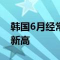 韩国6月经常账户顺差122亿美元，创近七年新高