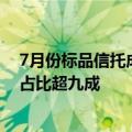 7月份标品信托成立规模创年内单月新高，债券投资类产品占比超九成