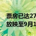 票房已达27.8亿元 沈腾电影《抓娃娃》延长放映至9月15日