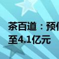 茶百道：预估2024年上半年经调整净利润3.8至4.1亿元