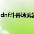 dnf斗兽场武器外观图鉴（dnf斗兽场怎么进）