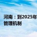 河南：到2025年完成低空基础设施布局，初步建立低空空域管理机制