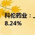 科伦药业：上半年净利润18亿元，同比增长28.24%