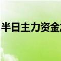 半日主力资金加仓医药、电子股，抛售地产股