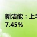 新洁能：上半年净利润2.18亿元，同比增长47.45%