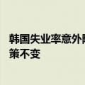 韩国失业率意外降至10月以来最低，韩国央行下周或维持政策不变