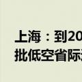 上海：到2027年联合长三角城市建设全国首批低空省际通航城市