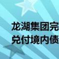 龙湖集团完成近20亿元债券回售，年内累计兑付境内债107亿