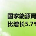 国家能源局：2024年7月份全社会用电量同比增长5.7%