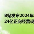 B站发布2024年Q2财报：毛利润同比增长49% 上半年实现24亿正向经营现金流