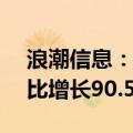 浪潮信息：上半年归母净利润5.97亿元，同比增长90.56%