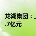 龙湖集团：上半年营收468.6亿元，净利润58.7亿元