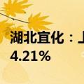 湖北宜化：上半年净利润5.4亿元 同比增长114.21%