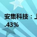 安集科技：上半年净利润2.34亿元 同比下降0.43%