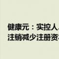 健康元：实控人、董事长提议以3亿元-5亿元回购股份 予以注销减少注册资本