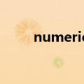 numerical aperture（numeric）