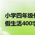 小学四年级作文我的暑假生活400字（我的暑假生活400字）