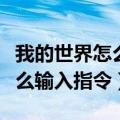 我的世界怎么输入指令代码大全（我的世界怎么输入指令）