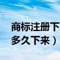 商标注册下来 要多久拿到注册证（商标注册多久下来）