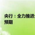 央行：全力推进金融增量政策举措加快落地，切实改善社会预期