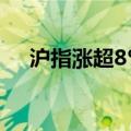 沪指涨超8% 全市场逾2300股涨超10%