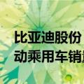 比亚迪股份：9月汽车销量419,426辆，纯电动乘用车销量164,956辆