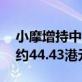 小摩增持中国平安约3986.17万股 每股作价约44.43港元