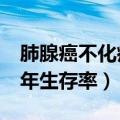 肺腺癌不化疗生存期有多长（肺腺癌不化疗5年生存率）