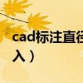 cad标注直径符号怎么输入（直径符号怎么输入）