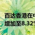 百达香港在中国建设银行的持股比例从0.01%增加至8.32%