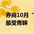 券商10月“金股”来了 宁德时代、美的集团最受青睐