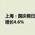 上海：国庆假日全要素旅游消费交易总额269.19亿元 同比增长4.6%