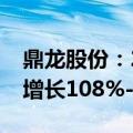 鼎龙股份：2024年前三季度净利润预计同比增长108%-115%