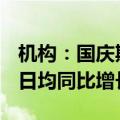 机构：国庆期间客运总量预计达11.5万班次，日均同比增长6.2%