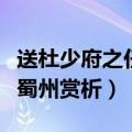 送杜少府之任蜀州表达的情感（送杜少府之任蜀州赏析）