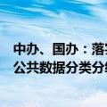 中办、国办：落实数据产权结构性分置制度要求，探索建立公共数据分类分级授权机制