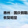 惠州：国庆假期房地产项目成交套数同比增五成，市场信心恢复明显