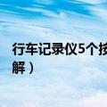 行车记录仪5个按键图解怎么格式化（行车记录仪5个按键图解）