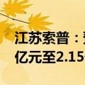 江苏索普：预计2024年前三季度净利润1.85亿元至2.15亿元