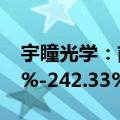 宇瞳光学：前三季度净利润预计增长208.58%-242.33%