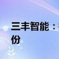 三丰智能：控股股东拟3.0565%协议转让股份