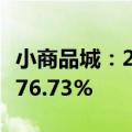 小商品城：2024年第三季度净利润同比增长176.73%