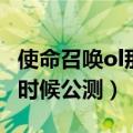 使命召唤ol那一年正式上线（使命召唤ol什么时候公测）