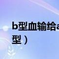 b型血输给ab型血后会怎样（b型血错输成a型）