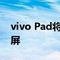 vivo Pad将配备 11 英寸 2.5K 120Hz 显示屏