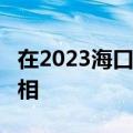 在2023海口新能源车展上 风光蓝电E5正式亮相